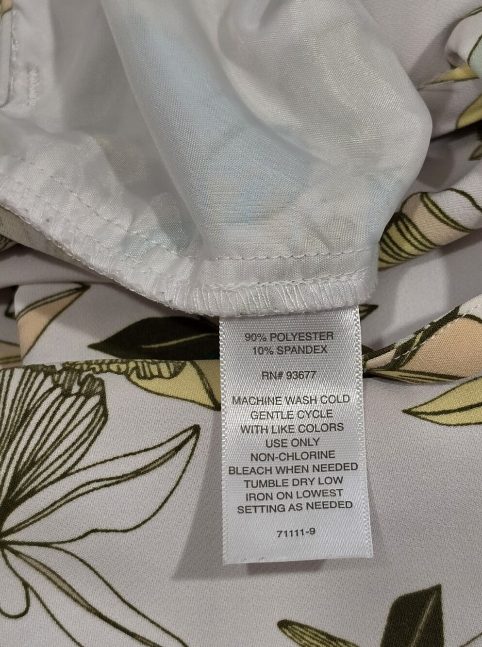 Liz Claiborne White Floral Ankle Pants - Picture 3 of 6